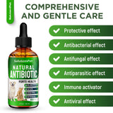 Natural Antibiotics for Dogs to Help with Allergies and UTIs | Kennel Cough Medicine for Dogs | Cat Antibiotics for Infection | Herbal Supplement is Excellent for All Breeds and Ages | 2 oz