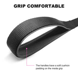 Heavy Duty Dog Leash, 5FT Wide 2.5cm Shock Absorbing Dog Leashes with Zinc Alloy Clip, Comfortable Handle,Training Leash for Medium Large Dogs