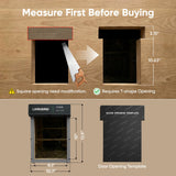 Larkbird Upgraded Automatic Chicken Coop Door Solar Powered, Auto Chicken Door with App Control, Custom Audio Recording, Timer & Light Sensor, Anti-Pinch Design