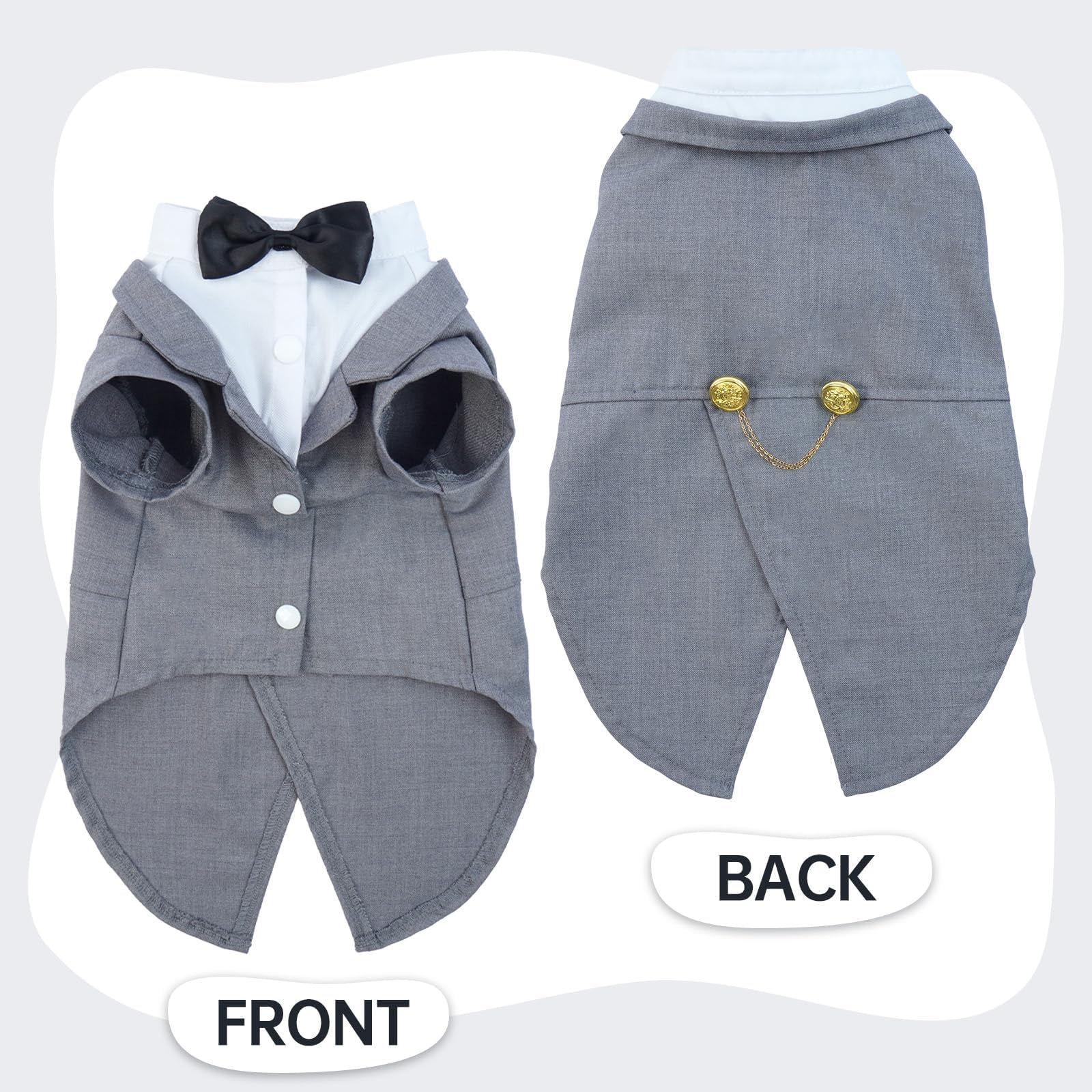 QBLEEV Cat Tuxedo Suit, Cat Halloween Costumes for Cats Only, Sphynx C –  Dog Pawshop