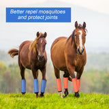 Bulyoou 24 Pcs Mesh Fly Boots for Horse Breathable Mesh Horse Boots Protective Leg Equestrian Equipment Loose Wraps Leggings for Preventing Flies and Mosquitoes Bites(L)