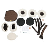 Cat Tree,Cat Activity Tree,Flower-Themed White Cats Tree,Cute Cats Tree with Flower Platforms&Scratching Posts for Kittens and Large Cats (White Cat Tree)