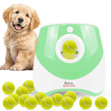 Automatic Ball Launcher for Dogs with 10 Tennis Balls (2 inch), Dog Ball Launcher with 3 Range Modes (10/20/30ft), Rechargeable Dog Balls Thrower for Small-Medium Dogs,Indoor/Outdoor Pet Fetch Machine