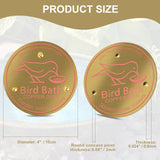 Denwwico 4-Piece Pure Copper Disks for Bird Baths, 4-Inch Large Metal Surface Protector for Outdoor Birdbath Bowls and Bee Watering Stations