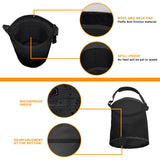 MIYABALA Horse Feed Bag, Nylon Mesh Grain Horse Feed Bucket with Adjustable Strap Comfortable Neck Pad Nose Pad and Waterproof Bottom