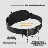 OneTigris Hands Free Dog Leash, Waist Leash for Dog Walking with Detachable Chest Bag, Thickened Mesh Lumbar Support and Durable Bungee Straps, Running leashs for Medium Large Dogs