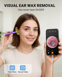 AnyScope Digital Otoscope Compatible with iPhone and Android Devices, HD Ear Camera with Ear Wax Removal Tools, Video Ear Scope Otoscope with Light, Capture Photos and Videos (Purple)