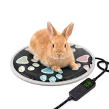 furrybaby Pet Heating Pad for Cats & Dogs, Round-12 in, Tough Warming Mat