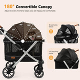 Dog Stroller for Medium and Small Dogs, Lightweight Aluminum, Up to 66 lbs