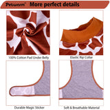 PetWarm Recovery Suit for Dogs, Onesie for Dogs After Surgery, Full Body Dog Onesie After Surgery, Easy-Wear Suit for Licking Prevention and Clean Living, Leopard Pattern, Brown, L
