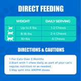 Just Try 300 Bites Hairball Control Cat Treats - Hairball Treatment & Relief for Cats - with Cat Grass, Pumpkin, & Omega-3 Fish Oil, Crunchy Chicken Flavor Crunchy Bites