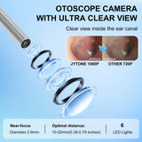 JYTONE Digital Otoscope with 4.5" HD Screen, Ear Wax Removal Tool Kit with Camera, 3.9mm Ear Scope, No App or WiFi Needed, 32GB Card, Visual Ear Cleaner for Adults, Kids & Pets, Photo and Video