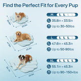 Vagascape Dog Cooling Mat, Washable Pet Cooling Mat, 35" x 33" Thick & Durable Large Cooling Mat for Dogs, Portable Foldable Premium Cooling Pad for Indoor, Outdoor, Travel, Camping, Patio and Beach