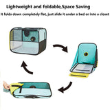 Cat Dryer, 20.5" x 15.7" x 20.5" Foldable Pet Dryer Box, Prevents Post-Bath Fur Scattering, Scratching and Biting Owner, for Cats and Small to Medium Dogs (Green)