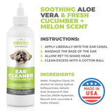 Mighty Petz Dog Ear Cleaner Solution 2-in-1 Oatmeal Dog Shampoo and Conditioner Bundle