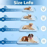 Pet Cooling Mats for Dogs, Cooling Pet Bed Outdoor & Indoor Use with Ice Silk Fabric & Waterproof Cover, Summer Cool Pad for Dogs Cats 29" x 18", Non-Slip Washable Pet Blanket for Crate Kennel Travel