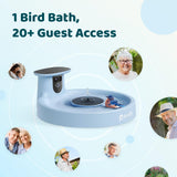 Birdfy Smart Bird Bath with Camera, Solar Powered, Dual-Lens 2K AI Bird ID