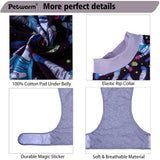 PetWarm Dog Surgical Recovery Suit, Recovery Suit for Female Male Dogs, Prevent Licking Dog Onesies, Pajamas for Dogs Spay Neuter, Hooded Pet Inner Clothes, Cosmic Pattern, Grey, S