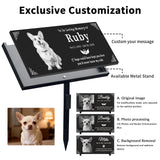 Overket Personalized Pet Memorial Stone, Custom Dog & Cat Headstone