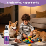 Pet Odor Eliminator Spray (8oz/236ml) – Cedar Scent Pet Odor Remover for Dog & Cat Urine, Carpet, Bedding & Strong Pet Smells, Natural Neutralizer for Home & Pet Areas