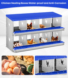 Garvee Chicken Nesting Box, 8 Compartment Metal Nesting Box