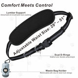 BJDQHKJ Hands-Free Dog Leash for Dogs up to 130 lbs – Heavy-Duty, Shock-Absorbing Bungee Leash with Zipper Pouch, Dual Padded Handles & Adjustable Waist Belt for Running & Walking – Sky Blue