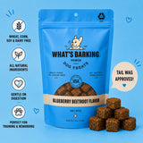 What's Barking Soft Bites Dog Treats, Blueberry Beetroot, Non-GMO