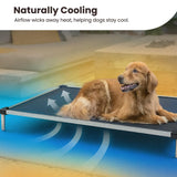 K9 Ballistics Chew Proof Elevated Cot Bed, XL, Sandstone Tan Ripstop