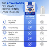 Dry & Wet Kennel Cough Medicine for Dogs and Cats: Effective Supplement for Sneezing, Allergies, and Runny Nose – Lickable Dog Cough Medicine for Breathing Care – 10 Sticks x 5 g