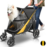 Petbobi Dog Stroller for Large Medium Dogs up to 80 lbs, Dual Entry