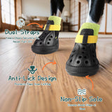 AOKOWN Dog Shoes for Hot Summer Pavement, Dog Shoes for Small Dogs, Waterproof Dog Boots & Paw Protectors, Non-Slip Dog Rain Booties, Easy Clean Sandals for Beach Black Size 1