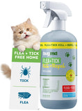 BugMD Pet Safe Flea Spray for Cats & Home | Natural Indoor Flea Killer & Tick Prevention | Plant-Based Flea Treatment for Carpet, Furniture & Cat Trees with Essential Oils