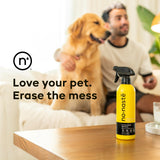 Nonaste Pet Stain & Odor Eliminator Spray (16 Oz, Pack of 1) – Enzyme Cleaner Spray for Dogs & Cat Messes, Works on Carpets & Upholstery | Pet & Kid Safe, Urine Odor Stain Remover, Light Fresh Scent