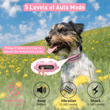PetJoy Dog Bark Collar with Remote, Shock Collar for Large Dogs 3 Pack, Bark & Shock Collar Combo, Automatic Bark Collar - Auto Mode with 5 Sensitivity Levels