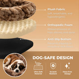 Pelsbarn Luxurious Orthopedic Dog Bed, Memory Foam, Brown, XL