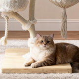70" Modern Multi-Level Cat Tree Tower for Indoor Cats, Cat Trees with Sisal Scratching Post, Luxury Cats Tower Furniture for Multiple Cats with Swing Hammock, Condo for Multiple Cats