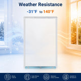 Extra Large Dog Door Replacement Flaps 10.5"X15", Compatible with Ideal Pet Products, Clear Flexible Replacement Flap, Dog Door Flap for Easy Installation