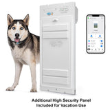 Power Pet Roll Up Automatic Electronic WiFi Pet Door by High Tech Pet - Space-Saving, Pet Operated Dog Door, App Control, Safe, Secure, Air Tight (Door Mount, Large)