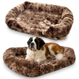 Pelsbarn Luxurious Orthopedic Dog Bed, Memory Foam, Brown, XL
