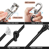 MIYABALA Bungee Horse Trailer Ties,36 Inch Long Bungee Cross Ties for Horses with Super Strong Quick Release Panic Snap and Bull Snap for Horse Trailer Accessories