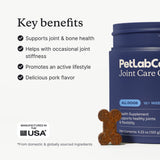 PetLab Co. Joint Care Chews for Dogs, 30 Soft Chews, Pork