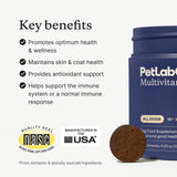 PetLab Co. 22-in-1 Multivitamin Chews for Dogs, Pork Flavor