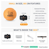 Pawfit Lite for Cats 4g GPS Tracker | Ultra-Small (<18g) Design | Real-Time Tracking | Activity Monitoring | Location History | Unlimited Range | Safety Collar Included | Onyx Black