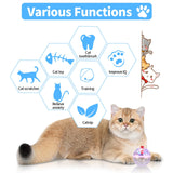 MVNIHEK 24 Piece Light Up Cat Balls Ghost Hunting Equipment, Indoor Motion-Activated Magic Cat Ball, Plastic Glowing Pet Toys
