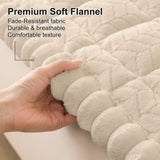Smiry Non Slip Couch Armrest Covers for Dogs, Fuzzy Pet Couch Arm Covers for Sofa Pet Friendly, Soft Sofa Slipcovers Recliner Chair Arm Protector Washable (Apricot, 27.6" x 27.6")