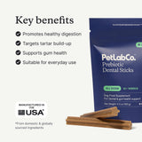 PetLab Co. Prebiotic Dental Sticks for Dogs, 6ct, Weekly