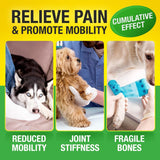 Glucosamine for Dogs - Hеmp Calming Chews with Glucosamine & Chondroitin - Daily Support with MSM, Omega 3 and Turmeric for Senior and Large Breed Dogs - Chicken Flavor, 120 Soft Treats