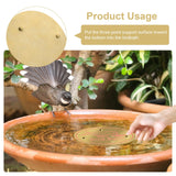 Denwwico 4-Piece Pure Copper Disks for Bird Baths, 4-Inch Large Metal Surface Protector for Outdoor Birdbath Bowls and Bee Watering Stations