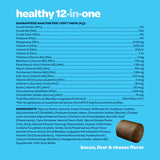 12-in-1 Complete Multivitamin for Dogs | Dog Multivitamin Chewable with Glucosamine Chondroitin & Digestive Probiotics for Dogs of All Ages and Sizes | NASC Certified & Made in The USA | 60 Chews
