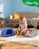 Rodizoo 2 PCS Hamster Hideout Hamster House,Washable Guinea Pig Cage Small Animal Cage Accessories for Mouse Chinchillas Hamsters Hedgehogs Ferrets Bearded Dragons and Rats